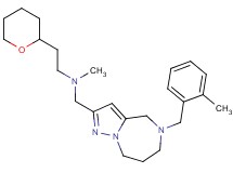N-methyl-N-{[5-(2-methylbenzyl)-5,6,7,8-tetrahydro-4H-pyrazolo[1,5-a][1,4]diazepin-2-yl]methyl}-2-(tetrahydro-2H-pyran-2-yl)ethanamine