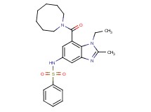 N-[7-(1-azocanylcarbonyl)-1-ethyl-2-methyl-1H-benzimidazol-5-yl]benzenesulfonamide