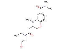 3-{2-[ethyl(2-hydroxyethyl)amino]-2-oxoethyl}-N,N,4-trimethyl-3,4-dihydro-2H-1,4-benzoxazine-6-carboxamide