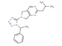 2-isobutyl-6-[1-(1-phenylethyl)-1H-tetrazol-5-yl]-6,7-dihydro-5H-pyrrolo[3,4-d]pyrimidine