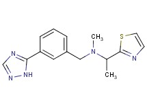 N-methyl-1-(1,3-thiazol-2-yl)-N-[3-(1H-1,2,4-triazol-5-yl)benzyl]ethanamine trifluoroacetate