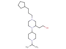 2-[4-(3-cyclopentylpropyl)-1-(1-isopropyl-4-piperidinyl)-2-piperazinyl]ethanol