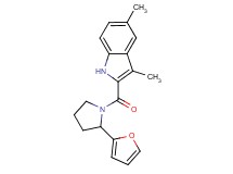 2-{[2-(2-furyl)-1-pyrrolidinyl]carbonyl}-3,5-dimethyl-1H-indole