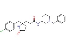 N-(1-benzyl-3-piperidinyl)-3-[2-(4-chlorobenzyl)-5-oxo-2-pyrrolidinyl]propanamide