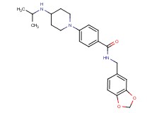 N-(1,3-benzodioxol-5-ylmethyl)-4-[4-(isopropylamino)-1-piperidinyl]benzamide