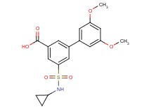 5-[(cyclopropylamino)sulfonyl]-3',5'-dimethoxybiphenyl-3-carboxylic acid
