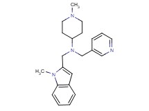 1-methyl-N-[(1-methyl-1H-indol-2-yl)methyl]-N-(3-pyridinylmethyl)-4-piperidinamine