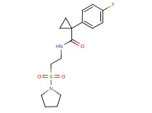 1-(4-fluorophenyl)-N-[2-(1-pyrrolidinylsulfonyl)ethyl]cyclopropanecarboxamide