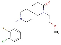 9-(3-chloro-2-fluorobenzyl)-2-(2-methoxyethyl)-2,9-diazaspiro[5.5]undecan-3-one