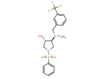 (3S*,4S*)-4-{methyl[3-(trifluoromethyl)benzyl]amino}-1-(phenylsulfonyl)-3-pyrrolidinol