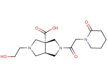 (3aR*,6aR*)-2-(2-hydroxyethyl)-5-[(2-oxo-1-piperidinyl)acetyl]hexahydropyrrolo[3,4-c]pyrrole-3a(1H)-carboxylic acid