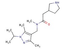 N-[(1-isopropyl-3,5-dimethyl-1H-pyrazol-4-yl)methyl]-N-methyl-2-pyrrolidin-3-ylacetamide