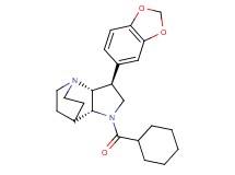 (3S*,3aR*,7aR*)-3-(1,3-benzodioxol-5-yl)-1-(cyclohexylcarbonyl)octahydro-4,7-ethanopyrrolo[3,2-b]pyridine