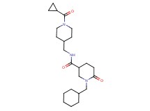 1-(cyclohexylmethyl)-N-{[1-(cyclopropylcarbonyl)-4-piperidinyl]methyl}-6-oxo-3-piperidinecarboxamide