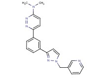 N,N-dimethyl-6-{3-[1-(3-pyridinylmethyl)-1H-pyrazol-3-yl]phenyl}-3-pyridazinamine