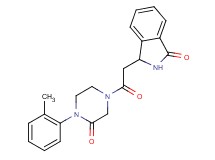 3-{2-[4-(2-methylphenyl)-3-oxo-1-piperazinyl]-2-oxoethyl}-1-isoindolinone