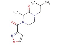 1-isobutyl-4-(3-isoxazolylcarbonyl)-3-methyl-2-piperazinone