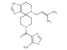 5-(3-methylbut-2-en-1-yl)-1'-[(5-methyl-1,3-oxazol-4-yl)carbonyl]-1,5,6,7-tetrahydrospiro[imidazo[4,5-c]pyridine-4,4'-piperidine]