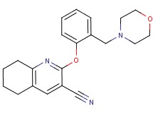 2-[2-(morpholin-4-ylmethyl)phenoxy]-5,6,7,8-tetrahydroquinoline-3-carbonitrile