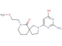 2-(2-amino-6-hydroxypyrimidin-4-yl)-7-(2-methoxyethyl)-2,7-diazaspiro[4.5]decan-6-one