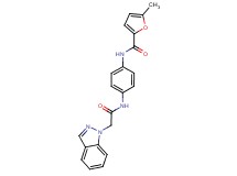 N-{4-[(1H-indazol-1-ylacetyl)amino]phenyl}-5-methyl-2-furamide