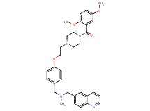 (4-{2-[4-(2,5-dimethoxybenzoyl)-1-piperazinyl]ethoxy}benzyl)methyl(6-quinolinylmethyl)amine