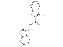 3-fluoro-N-(4,5,6,7-tetrahydro-1-benzothien-3-ylmethyl)imidazo[1,2-a]pyridine-2-carboxamide