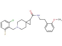 6-(2-chloro-6-fluorobenzyl)-N-[2-(2-methoxyphenyl)ethyl]-6-azaspiro[2.5]octane-1-carboxamide