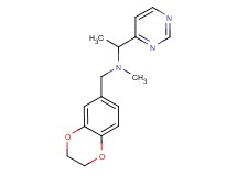 (2,3-dihydro-1,4-benzodioxin-6-ylmethyl)methyl(1-pyrimidin-4-ylethyl)amine