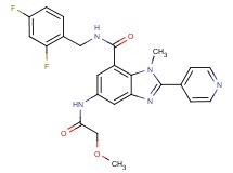 N-(2,4-difluorobenzyl)-5-[(methoxyacetyl)amino]-1-methyl-2-(4-pyridinyl)-1H-benzimidazole-7-carboxamide
