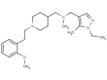 1-(1-ethyl-5-methyl-1H-pyrazol-4-yl)-N-({1-[2-(2-methoxyphenyl)ethyl]piperidin-4-yl}methyl)-N-methylmethanamine