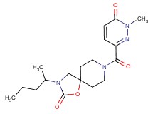 3-(1-methylbutyl)-8-[(1-methyl-6-oxo-1,6-dihydropyridazin-3-yl)carbonyl]-1-oxa-3,8-diazaspiro[4.5]decan-2-one