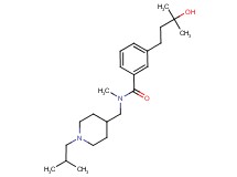 3-(3-hydroxy-3-methylbutyl)-N-[(1-isobutyl-4-piperidinyl)methyl]-N-methylbenzamide