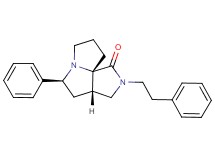 (3aS*,5S*,9aS*)-5-phenyl-2-(2-phenylethyl)hexahydro-7H-pyrrolo[3,4-g]pyrrolizin-1(2H)-one
