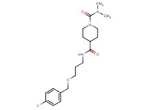 N~4~-{3-[(4-fluorobenzyl)thio]propyl}-N~1~,N~1~-dimethylpiperidine-1,4-dicarboxamide
