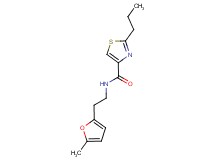 N-[2-(5-methyl-2-furyl)ethyl]-2-propyl-1,3-thiazole-4-carboxamide