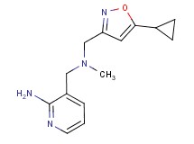 3-{[[(5-cyclopropylisoxazol-3-yl)methyl](methyl)amino]methyl}pyridin-2-amine