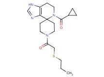 5-(cyclopropylcarbonyl)-1'-[(propylthio)acetyl]-1,5,6,7-tetrahydrospiro[imidazo[4,5-c]pyridine-4,4'-piperidine]
