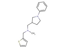 N-methyl-1-(1-phenyl-3-pyrrolidinyl)-N-(2-thienylmethyl)methanamine