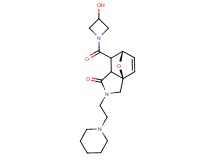 (3aR*,6S*)-7-[(3-hydroxyazetidin-1-yl)carbonyl]-2-(2-piperidin-1-ylethyl)-2,3,7,7a-tetrahydro-3a,6-epoxyisoindol-1(6H)-one