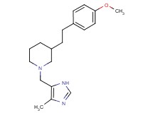 3-[2-(4-methoxyphenyl)ethyl]-1-[(4-methyl-1H-imidazol-5-yl)methyl]piperidine