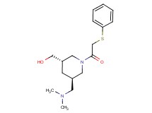 {(3S*,5R*)-5-[(dimethylamino)methyl]-1-[(phenylthio)acetyl]piperidin-3-yl}methanol