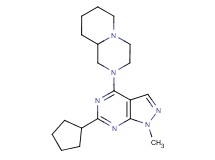 2-(6-cyclopentyl-1-methyl-1H-pyrazolo[3,4-d]pyrimidin-4-yl)octahydro-2H-pyrido[1,2-a]pyrazine