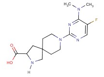 8-[4-(dimethylamino)-5-fluoro-2-pyrimidinyl]-2,8-diazaspiro[4.5]decane-3-carboxylic acid
