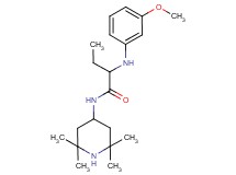 2-[(3-methoxyphenyl)amino]-N-(2,2,6,6-tetramethylpiperidin-4-yl)butanamide