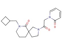 7-(cyclobutylmethyl)-2-[(2-oxopyridin-1(2H)-yl)acetyl]-2,7-diazaspiro[4.5]decan-6-one