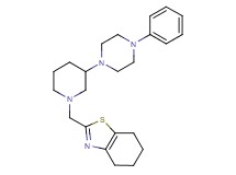 2-{[3-(4-phenyl-1-piperazinyl)-1-piperidinyl]methyl}-4,5,6,7-tetrahydro-1,3-benzothiazole