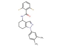 N-[1-(3,4-dimethylphenyl)-4,5,6,7-tetrahydro-1H-indazol-4-yl]-2,6-difluorobenzamide