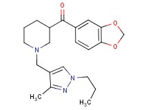 1,3-benzodioxol-5-yl{1-[(3-methyl-1-propyl-1H-pyrazol-4-yl)methyl]-3-piperidinyl}methanone