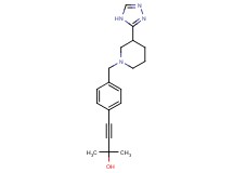 2-methyl-4-(4-{[3-(4H-1,2,4-triazol-3-yl)piperidin-1-yl]methyl}phenyl)but-3-yn-2-ol